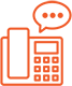 Text message on landline Icon